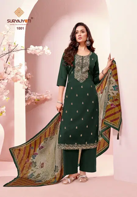 Pranavi Vol 1 By Suryajyoti Jam Satin Kurti With Bottom Dupatta Wholesalers In Surat